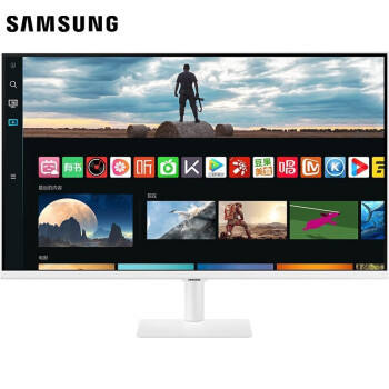 三星（SAMSUNG） S32CM701UC 液晶顯示器 32英寸4K高清智慧顯示器Type-C接口無(wú)線(xiàn)投屏內(nèi)置APP內(nèi)置音箱藍(lán)牙連接   護(hù)眼防藍(lán)光
